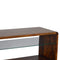 Chestnut Glass Shelf Media Unit Living Artisan Furniture 