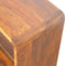 Chestnut Glass Shelf Media Unit Living Artisan Furniture 