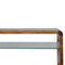 Chestnut Glass Shelf Media Unit Living Artisan Furniture 