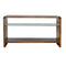 Chestnut Glass Shelf Media Unit Living Artisan Furniture 
