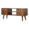 Chestnut Gold Inlay Abstract Media Unit Living Artisan Furniture 