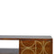 Chestnut Gold Inlay Abstract Media Unit Living Artisan Furniture 