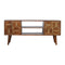 Chestnut Gold Inlay Abstract Media Unit Living Artisan Furniture 