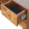 Chestnut Gold Inlay Abstract Media Unit Living Artisan Furniture 