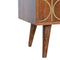 Chestnut Gold Inlay Abstract Media Unit Living Artisan Furniture 