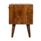 Chestnut Gold Inlay Abstract Sideboard Living Artisan Furniture 