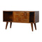Chestnut Gold Inlay Abstract Sideboard Living Artisan Furniture 
