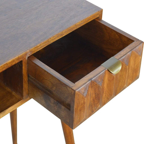 Chestnut Prism Writing Desk Living Artisan Furniture 
