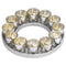 Circular Cast Aluminium Votive Tray With Mercury Glass Votiv Accessories Hill Interiors 