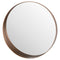 Circular Copper Finish Mirror With Protruding Edge Mirrors Hill Interiors 