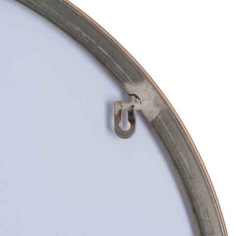 Circular Copper Finish Mirror With Protruding Edge Mirrors Hill Interiors 