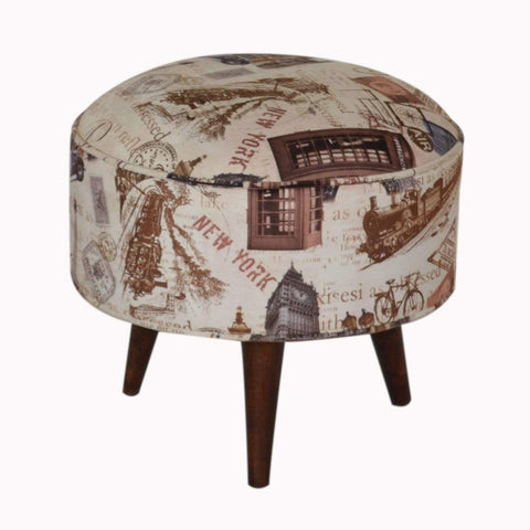 City Print Footstool Living Artisan Furniture 