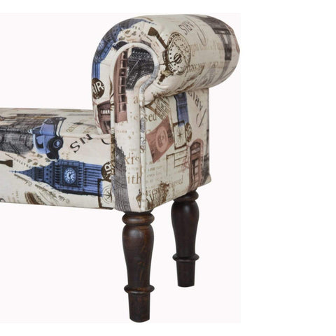 City Printed Bedroom Bench Living Artisan Furniture 
