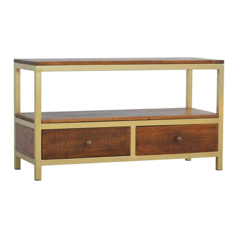 Coffee Table with Gold Base Living Artisan Furniture 