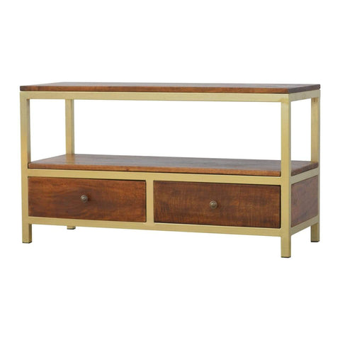 Coffee Table with Gold Base Living Artisan Furniture 