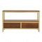 Coffee Table with Gold Base Living Artisan Furniture 