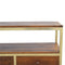 Coffee Table with Gold Base Living Artisan Furniture 