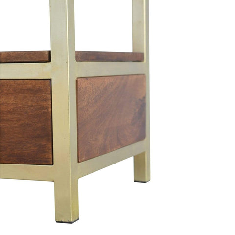 Coffee Table with Gold Base Living Artisan Furniture 