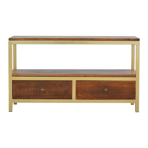 Coffee Table with Gold Base Living Artisan Furniture 