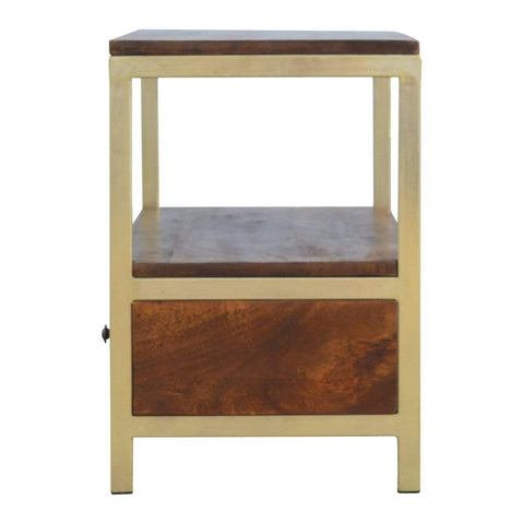 Coffee Table with Gold Base Living Artisan Furniture 