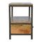 Coffee Table with Iron Base Living Artisan Furniture 