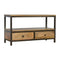 Coffee Table with Iron Base Living Artisan Furniture 