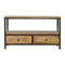Coffee Table with Iron Base Living Artisan Furniture 