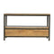 Coffee Table with Iron Base Living Artisan Furniture 
