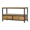 Coffee Table with Iron Base Living Artisan Furniture 