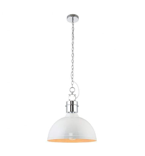 Collingham Pendant Light Gloss White Lighting Regency Studio 