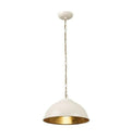 Colman Pendant Light Gloss Cream Lighting Regency Studio 