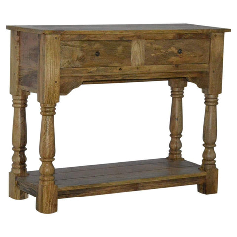 Console Table with 2 Drawers and Turned Legs Living Artisan Furniture 