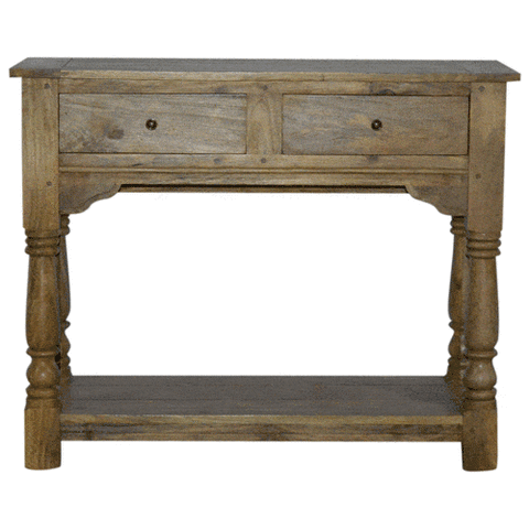 Console Table with 2 Drawers and Turned Legs Living Artisan Furniture 