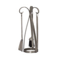 Contemporary Fire Companion Set In Antique Pewter Accessories Hill Interiors 