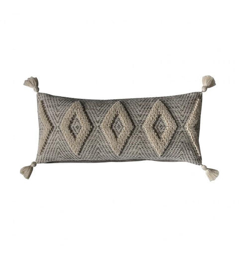 Copacabana Tassel Cushion Grey Accessories Regency Studio 