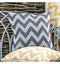 Cotton Chevron Cushion Grey (2pk) Accessories Regency Studio 