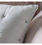 Cotton Stitch Cushion White Silver Accessories Regency Studio 
