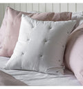Cotton Stitch Cushion White Silver Accessories Regency Studio 