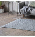 Cotton Woven Rug Slub Black White Accessories Regency Studio 