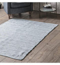 Cotton Woven Rug Tile Slate Accessories Regency Studio 