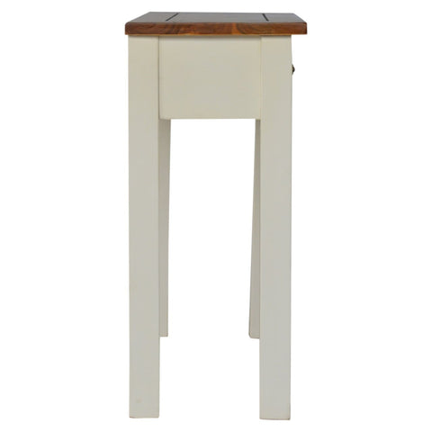 Country Two Tone Console Table Living Artisan Furniture 