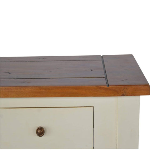 Country Two Tone Console Table Living Artisan Furniture 