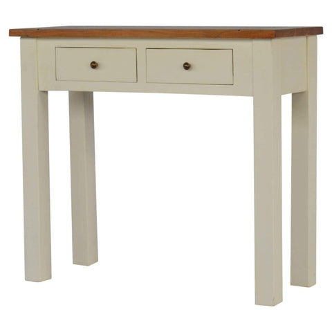 Country Two Tone Console Table Living Artisan Furniture 