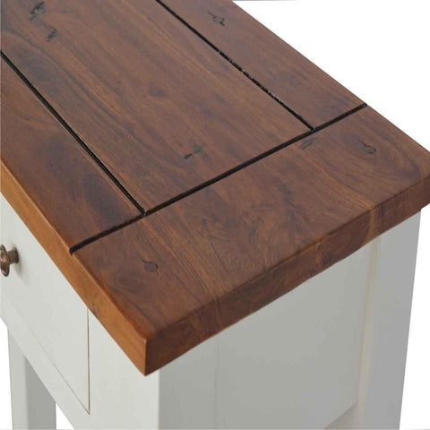 Country Two Tone Console Table Living Artisan Furniture 