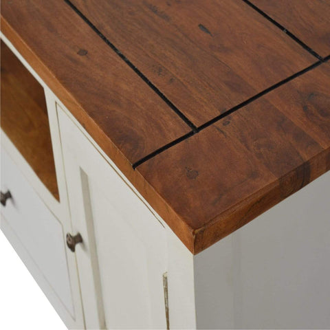 Country Two Tone Media Unit Living Artisan Furniture 