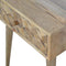 Cube Carved Bedside Sleeping Artisan Furniture 