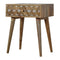 Cube Carved Bedside Sleeping Artisan Furniture 