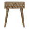 Cube Carved Bedside Sleeping Artisan Furniture 