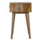Cube Carved Bedside Sleeping Artisan Furniture 