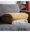 Cubic Embossed Sherpa Throw Ochre Accessories Regency Studio 